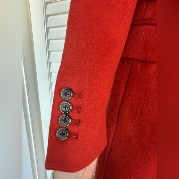 J. CREW Lined. Pockets. 100% Wool. Radio red. Size small - Picture 3 of 8